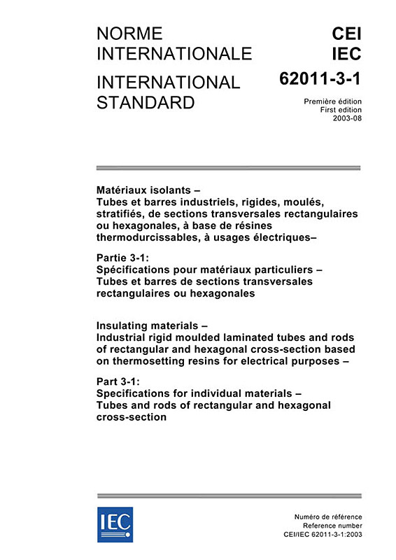 Cover IEC 62011-3-1:2003